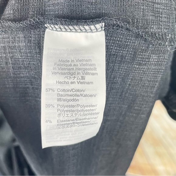 J. Crew Factory Textured Knit Wrap Dress Black XL AL924 Short Sleeves V-neck - Picture 8 of 9